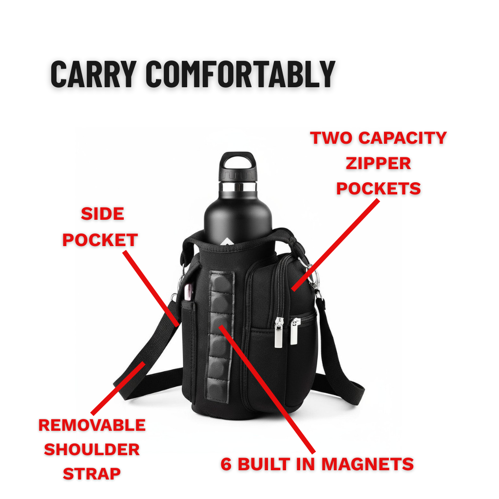 MAGLOCK GEAR MAGNETIC WATER BOTTLE BAG - MULTI POCKET EDITION - Maglock Gear